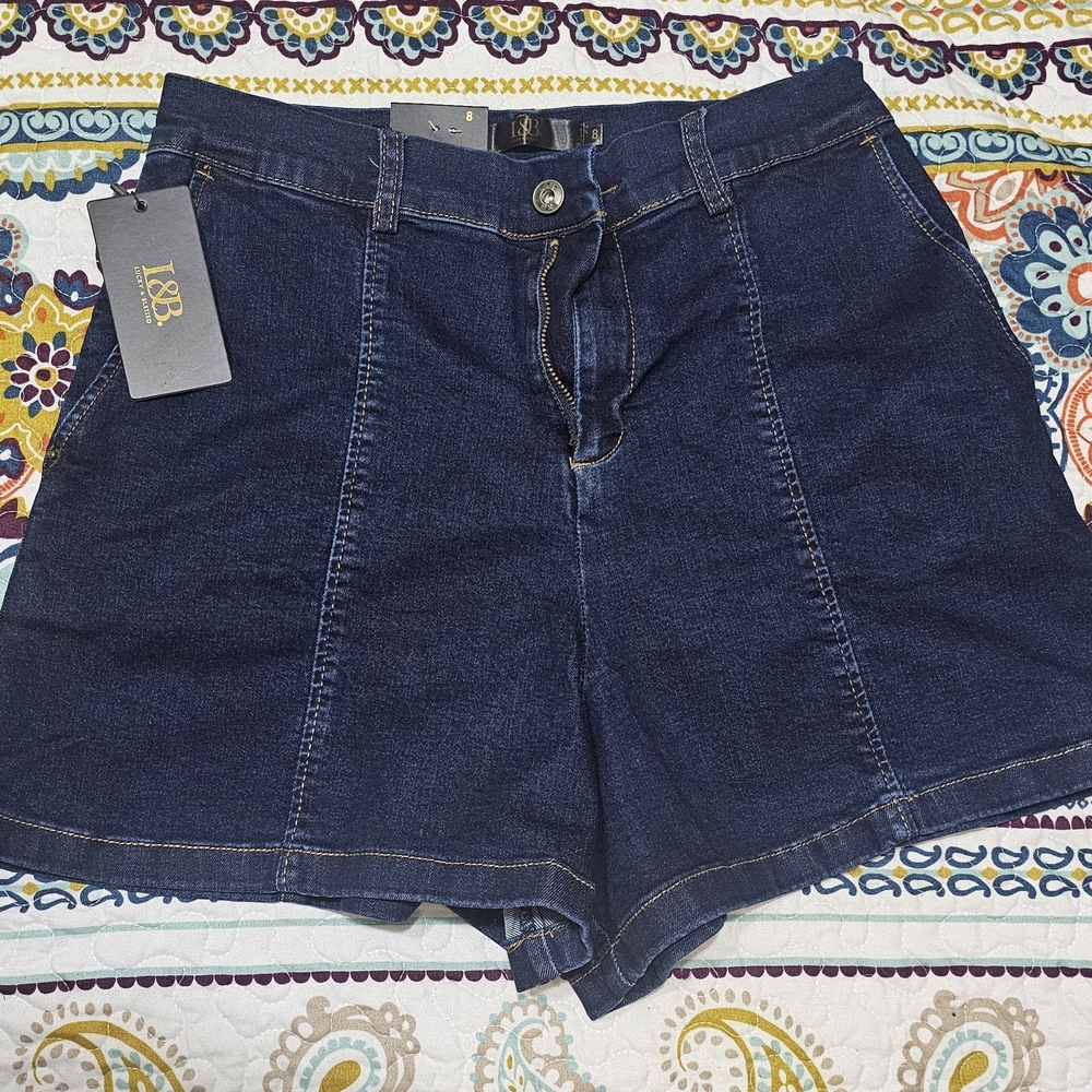 L&B Women's Deep Blue Denim Shorts